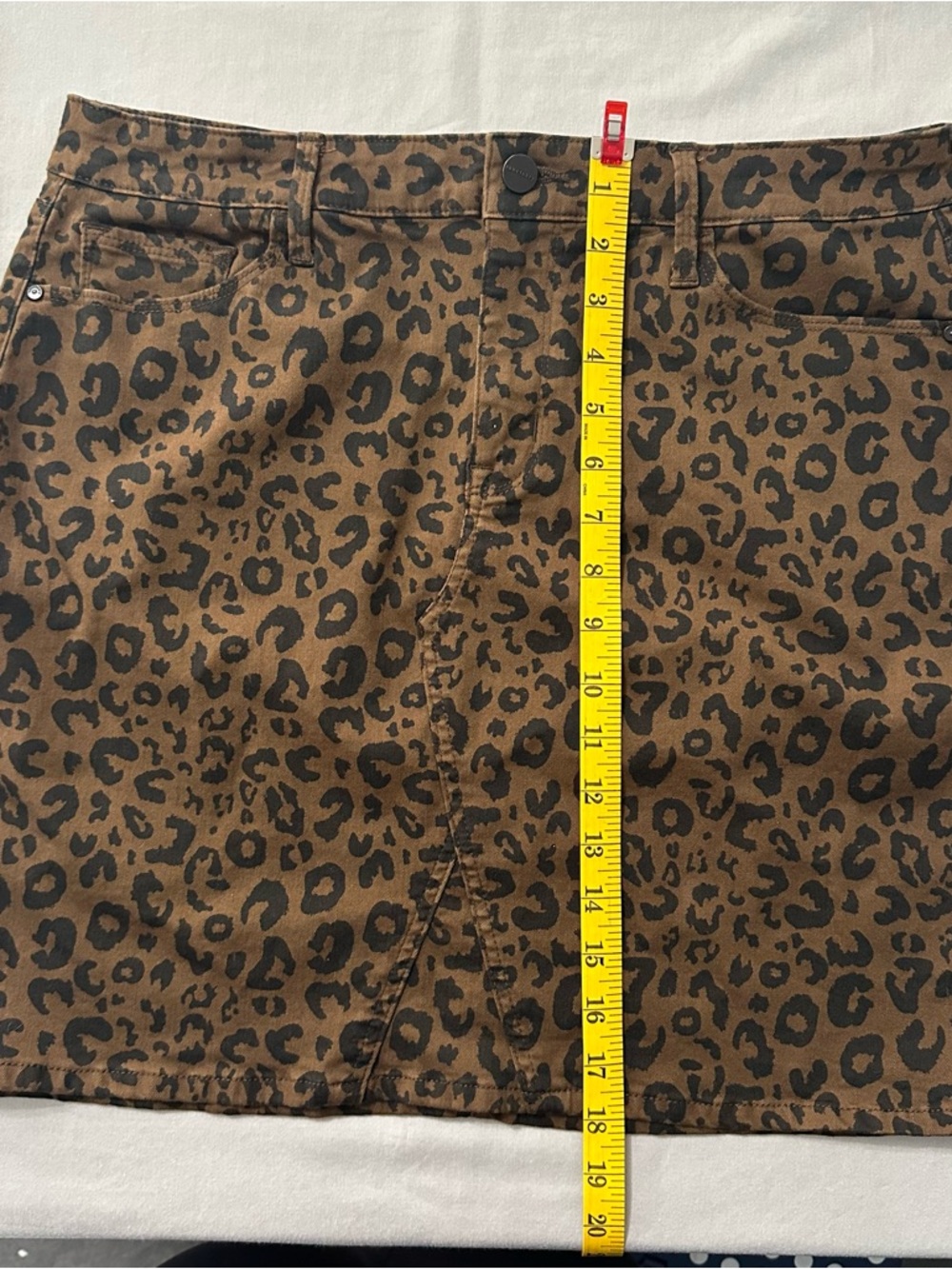 Sanctuary Leopard Print Stretch Mini Skirt Size 30 - Picture 14 of 14